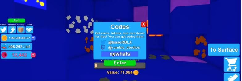 Roblox Mining Simulator Codes For Money